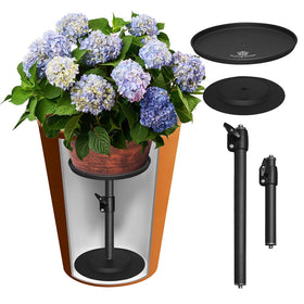 Tuling Home planter insert, assembled components, sturdy iron construction for durable support.