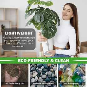 Tuling Home planter insert in pot, demonstrating indoor and outdoor versatility.