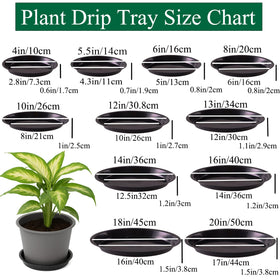 Tulpeed 18in round saucer prevents drips and keeps pots tidy