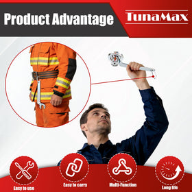 TunaMax adjustable grip close-up, showing simple assembly for professionals.