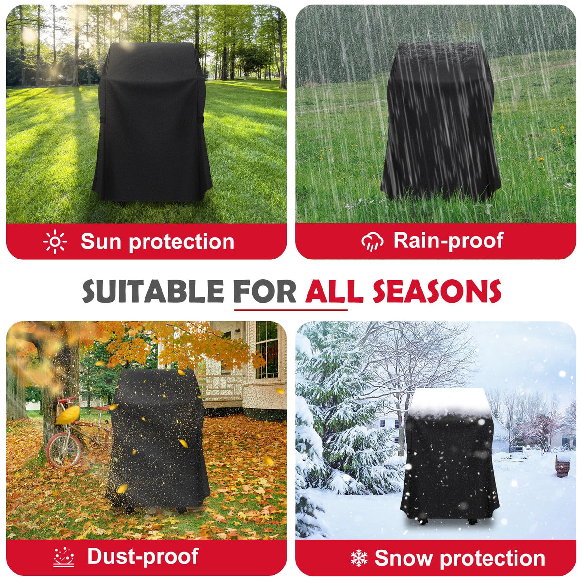 Tunansx custom-fit for Weber 210 series grills offers precise coverage.