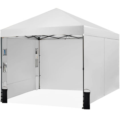 Tunbne 10x10 pop-up canopy with center lock enables fast setup at outdoor events