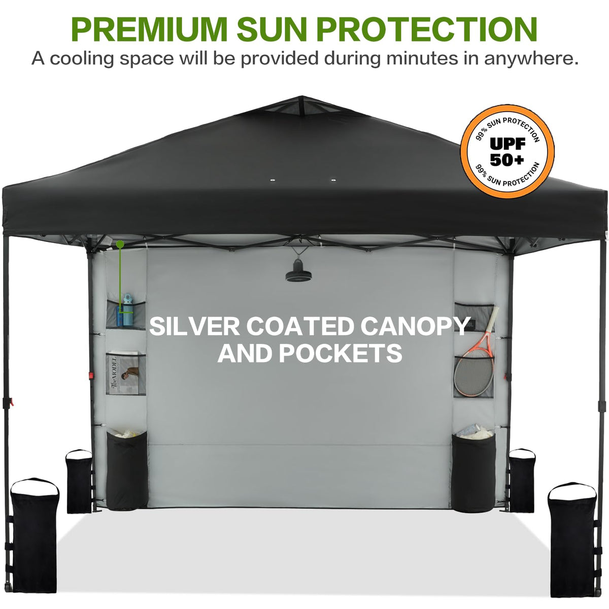 Tunbne canopy frame and stakes deliver sturdy setup on various surfaces