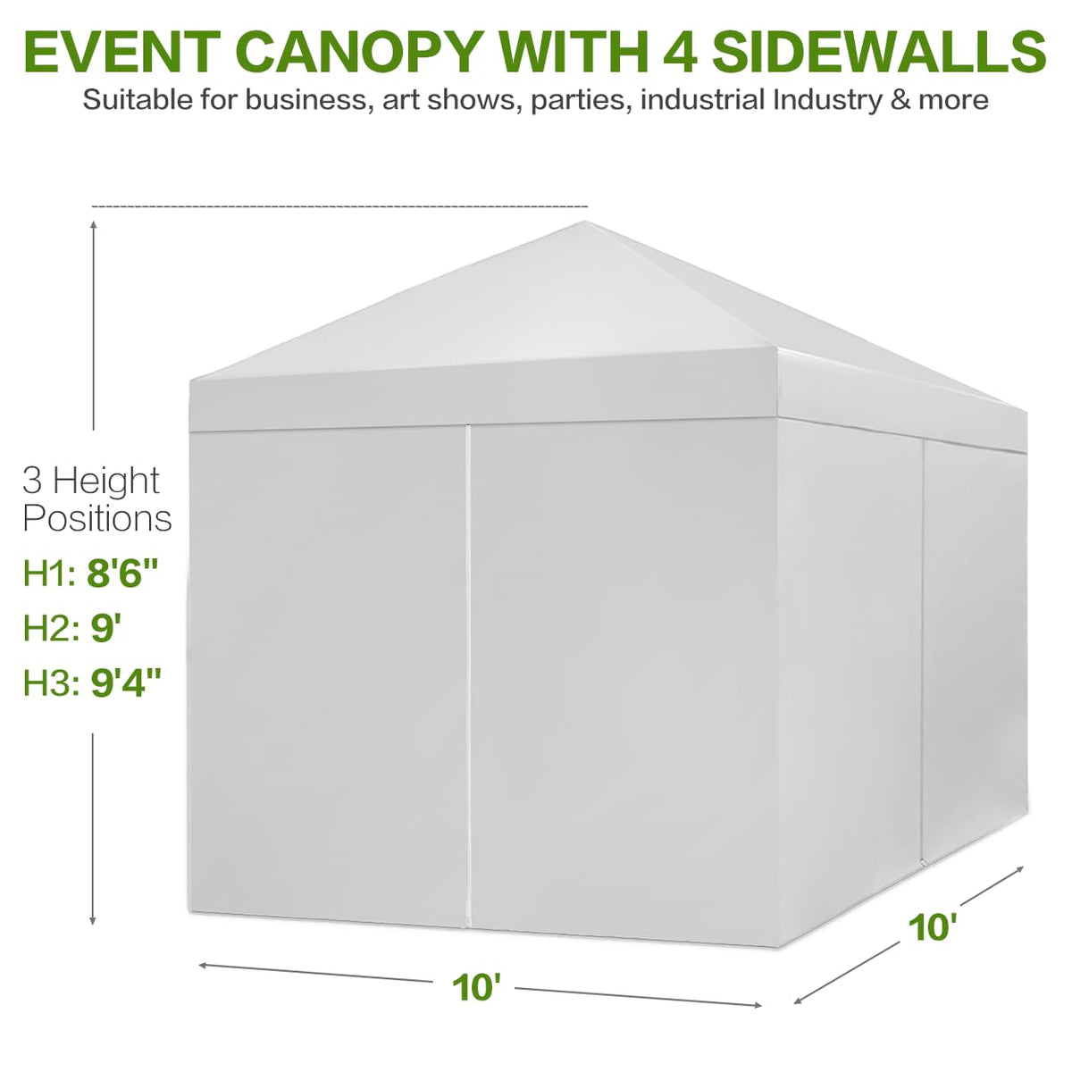 Tunbne canopy frame with rust-resistant hardware ensures durable outdoor use