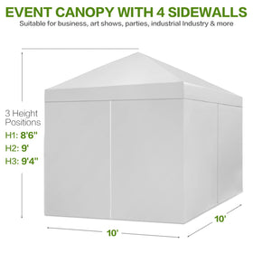 Tunbne canopy frame with rust-resistant hardware ensures durable outdoor use