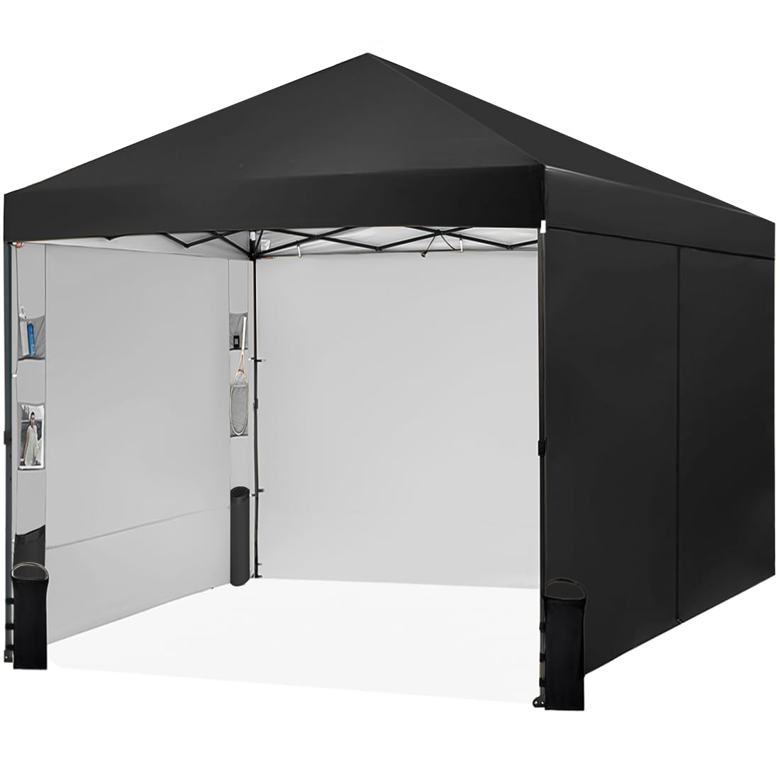 Tunbne pop-up canopy center lock in action for rapid outdoor setup.