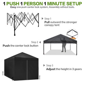 Tunbne canopy includes eight stakes for stable anchoring outdoors.
