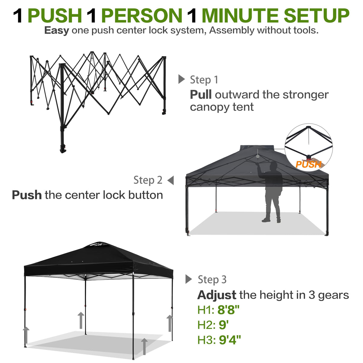 Tunbne vented roof design promotes airflow for cooler shade