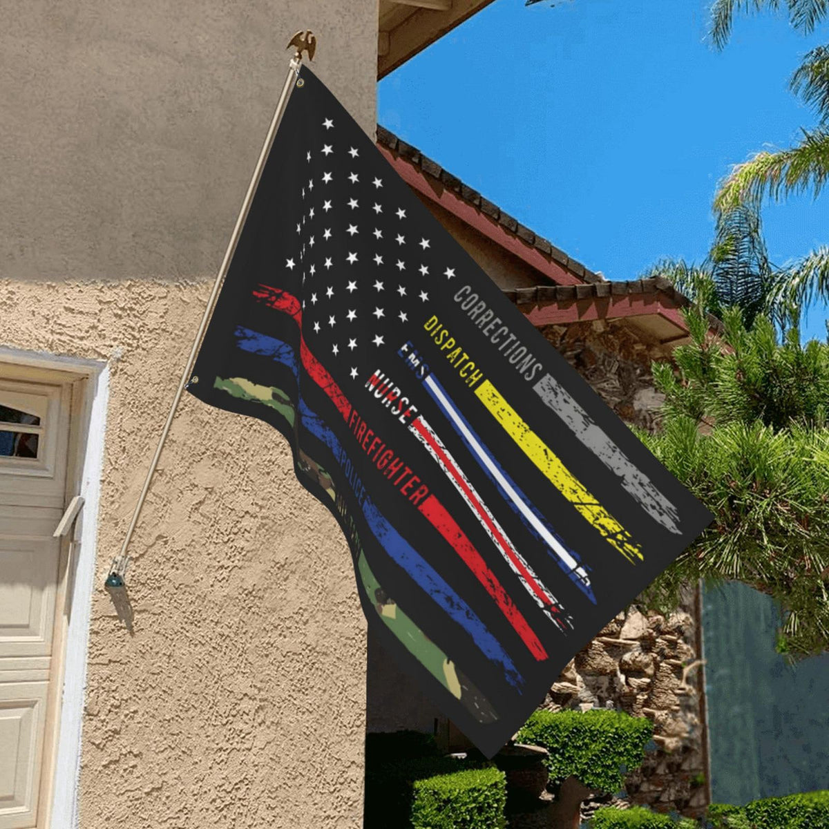 TUOCYERD no-one-fights-alone flag detail showcasing vivid color for outdoor display
