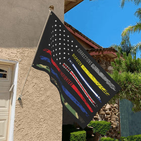 TUOCYERD no-one-fights-alone flag detail showcasing vivid color for outdoor display