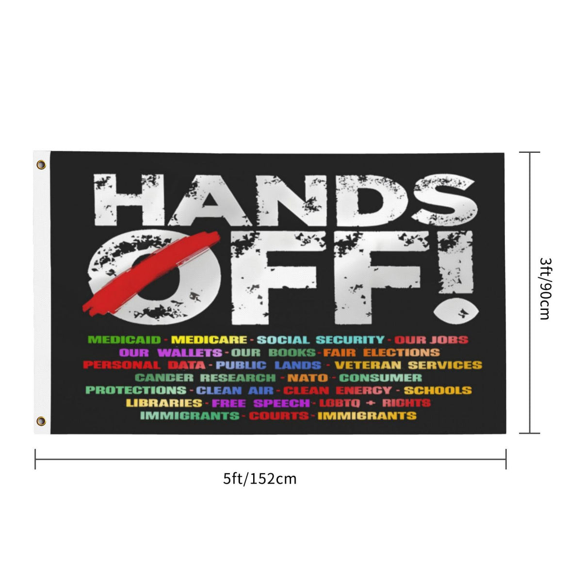 TUOCYERD polyester flag withstands wind and weather for durable use.