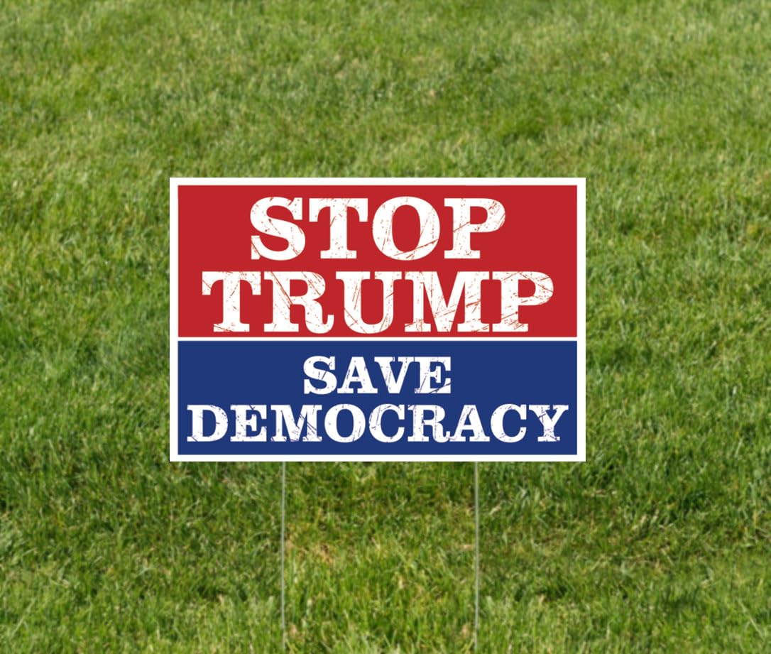 TUOCYERD Resist Hate yard sign 18x12 designed for weatherproof yard display.