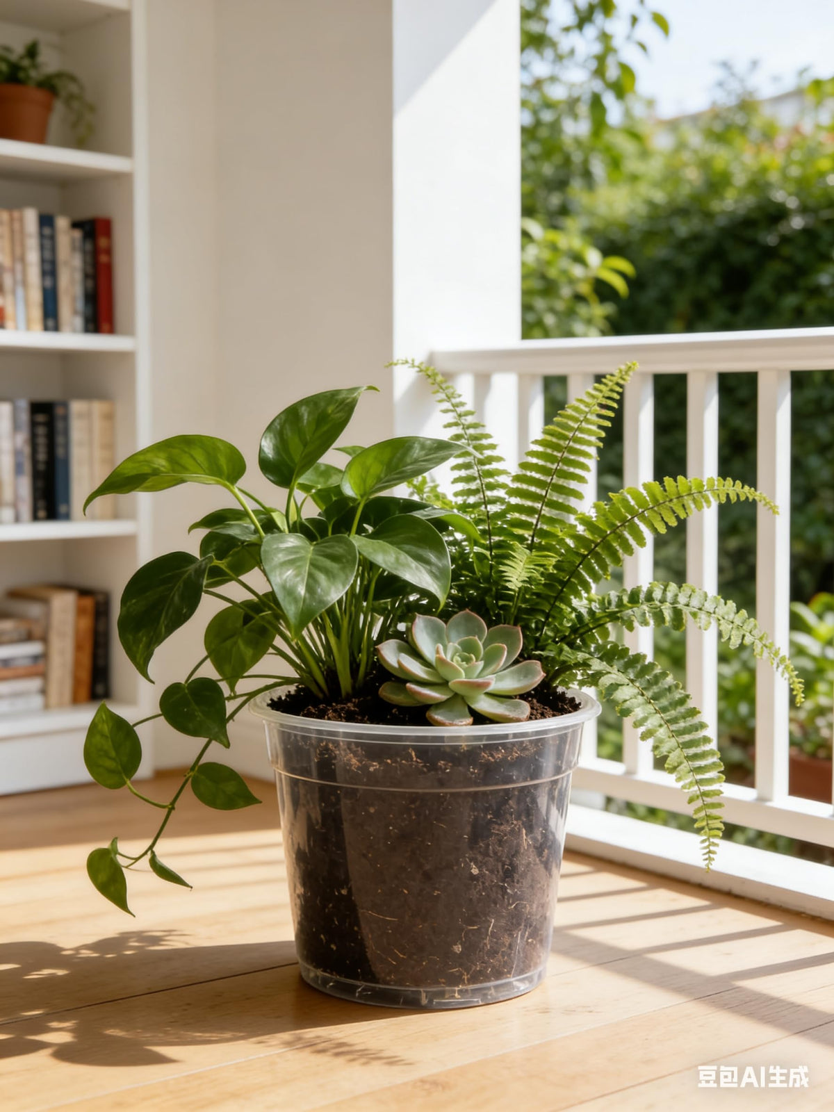 Tuphuvy clear 7-inch nursery pot great for mature herbs and plants
