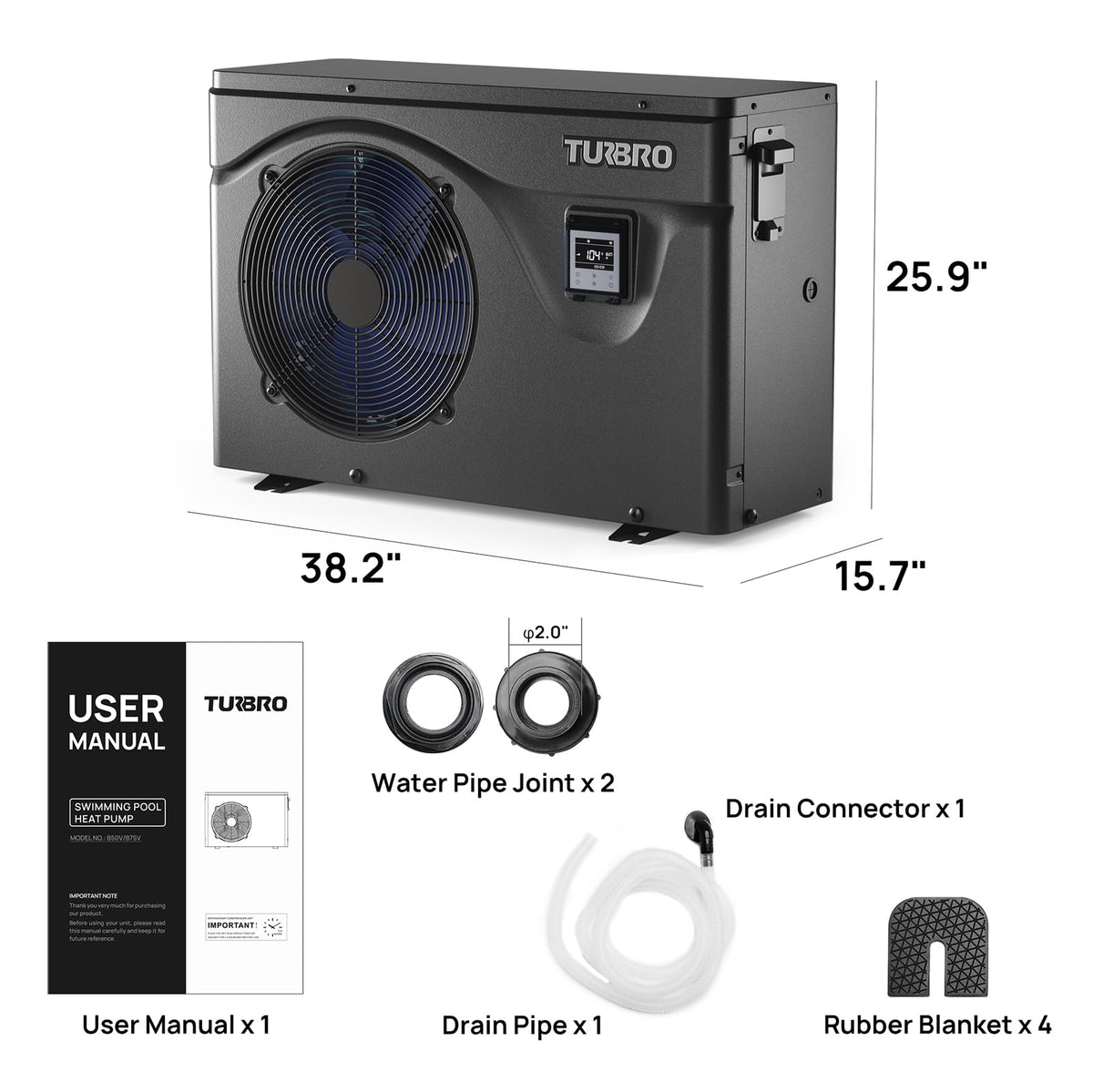 TURBRO Beluga B50V energy savings graph highlights cost efficiency.