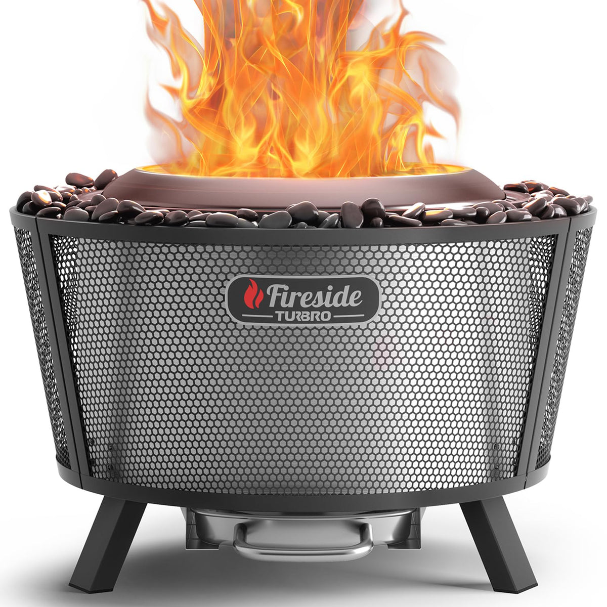 TURBRO Pluto R29 smokeless fire pit assembly shows quick setup and family-friendly use