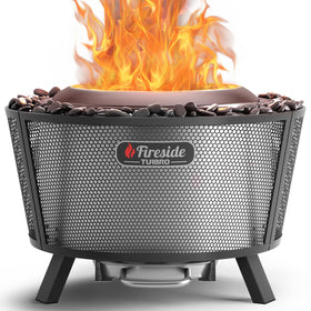 TURBRO Pluto R29 smokeless fire pit assembly shows quick setup and family-friendly use