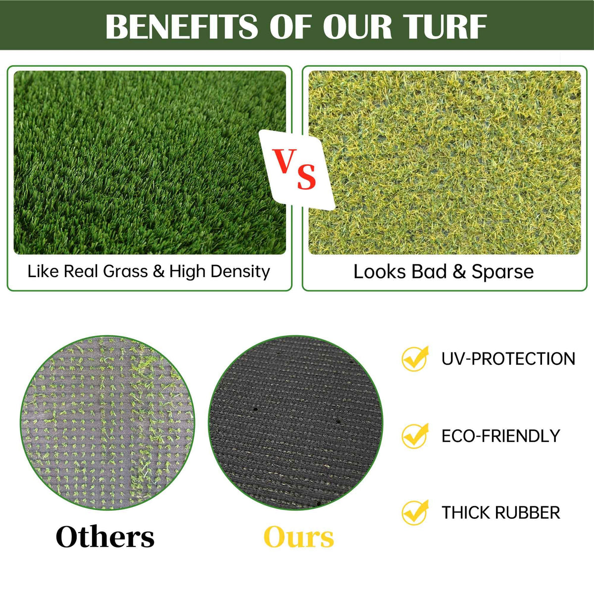 TURF XPRESS UV protected grass for long-lasting outdoor decor.