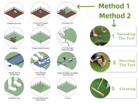 turfloid easy install turf runner for quick decorating