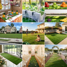 turfloid UV resistant grass mat withstands sun and rain