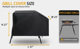 TURLIOARN cover with windproof straps prevents the lid from blowing away.