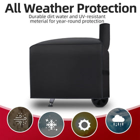 TURLIOARN cover shows side strap securing firmly in windy conditions