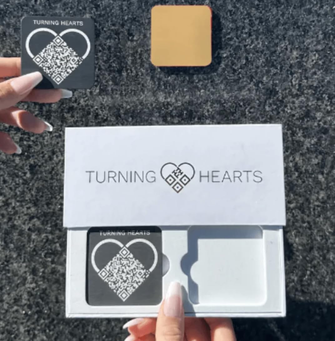 Turning Hearts weather-resistant medallion ensures durable memorial access