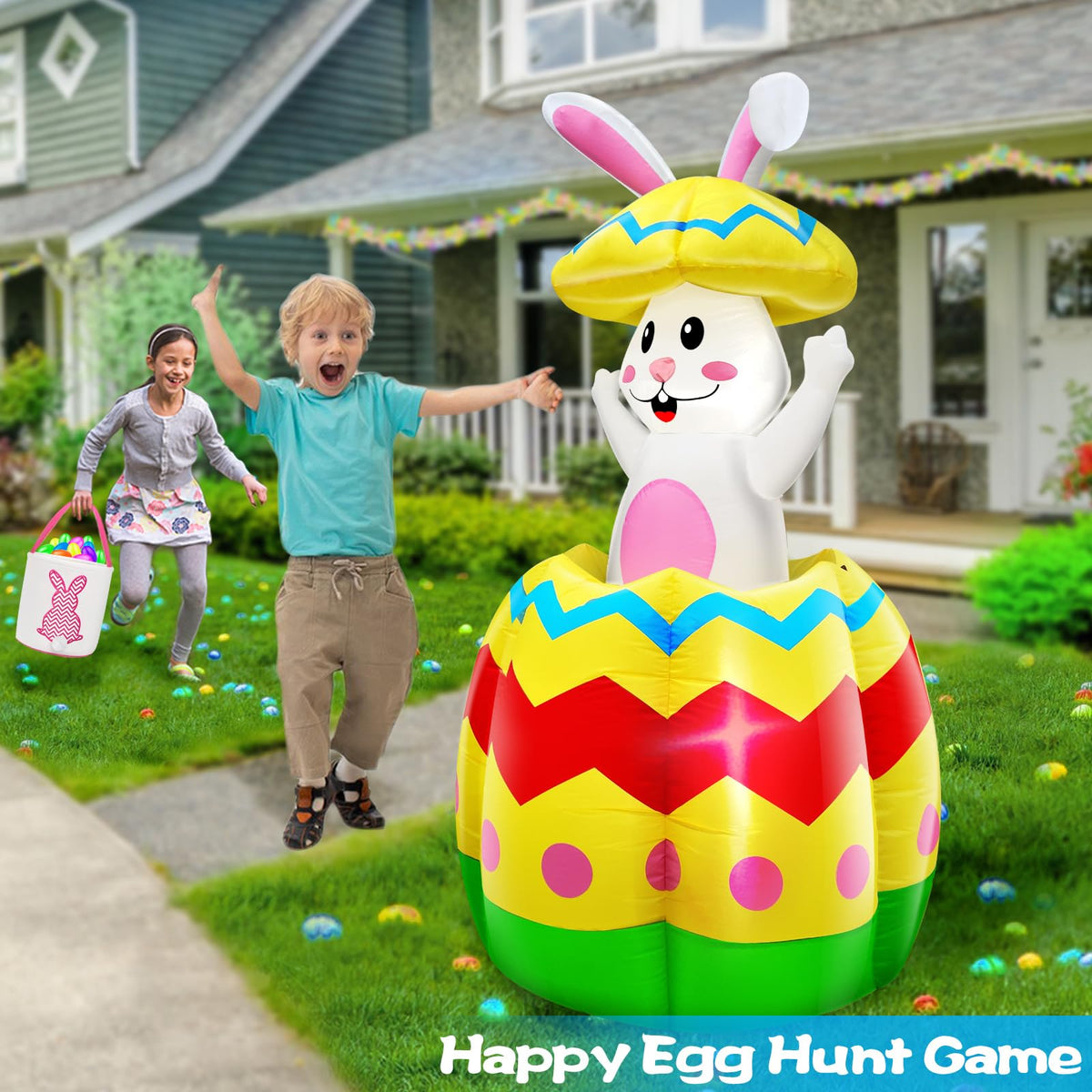 TURNMEON night-time decoration enhances yard ambience for Easter.