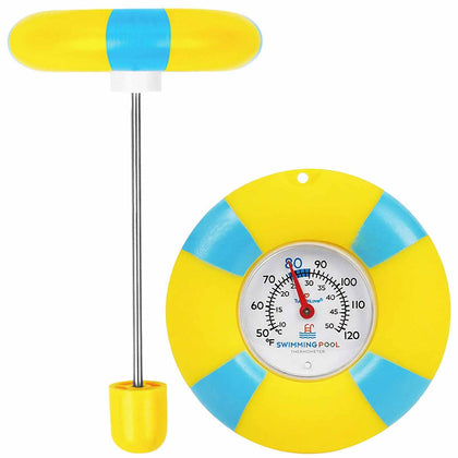 TurnOnLove floating thermometer display provides sunlight-friendly pool readings.