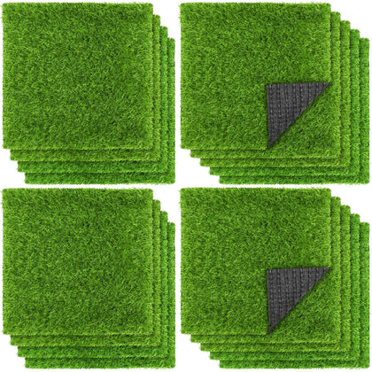 TURSTIN artificial grass mat closeup shows lush texture for DIY crafts