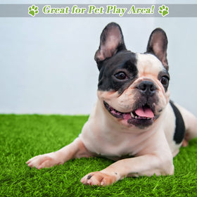 TURSTIN artificial grass mat drainage backing keeps area dry
