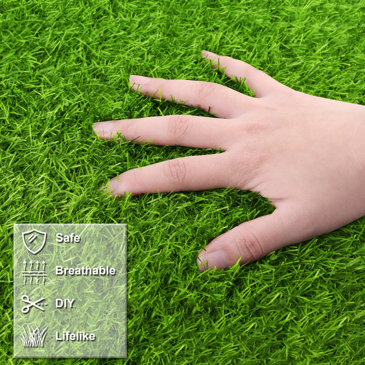 TURSTIN artificial grass mat miniature garden setup for charming scenes