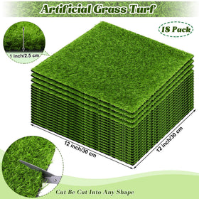 TURSTIN artificial grass mat pack 18 pieces ready for versatile indoor and outdoor use
