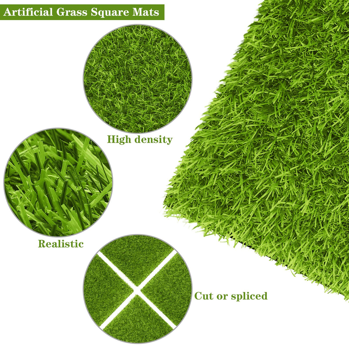 Soft TURSTIN turf patch with realistic texture for interiors