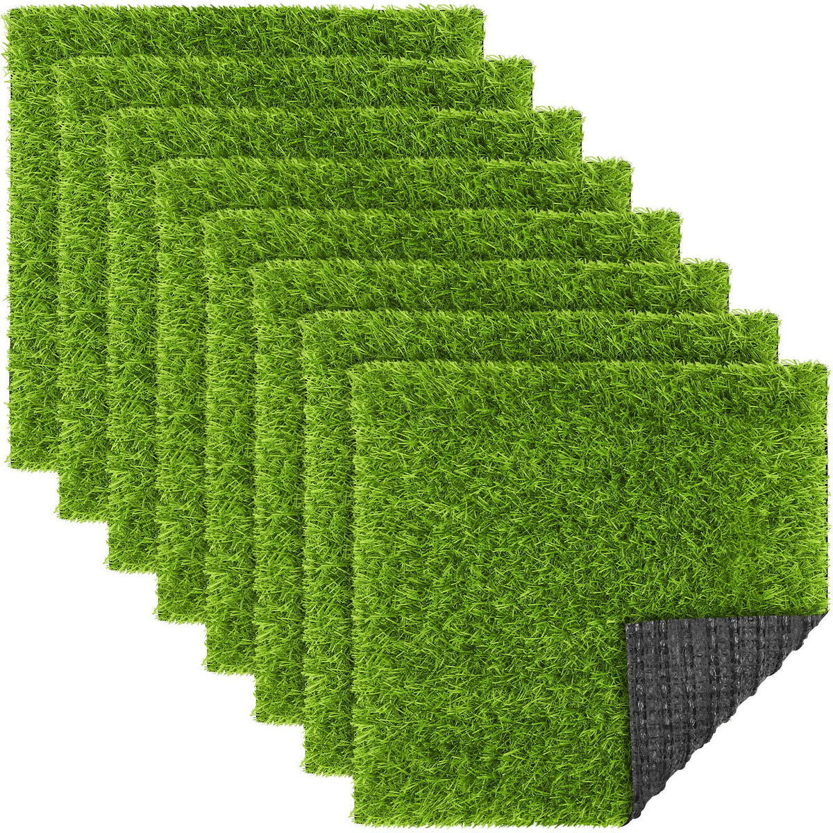 TURSTIN artificial grass tiles patch close-up for easy DIY home and garden decor