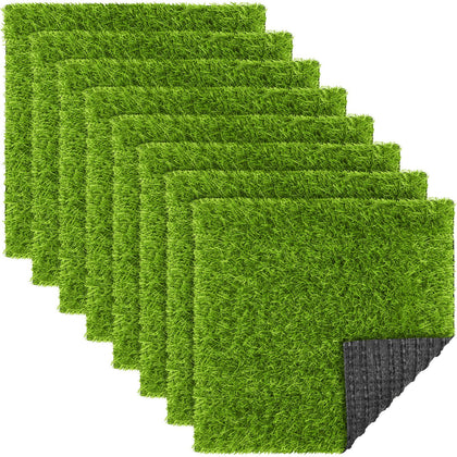 TURSTIN artificial grass tiles patch close-up for easy DIY home and garden decor