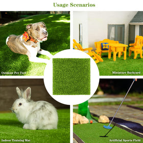 Easy to clean: TURSTIN grass tile rinse and hang dry