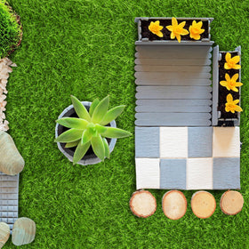 TURSTIN mini garden grass tile for crafts and micro landscapes