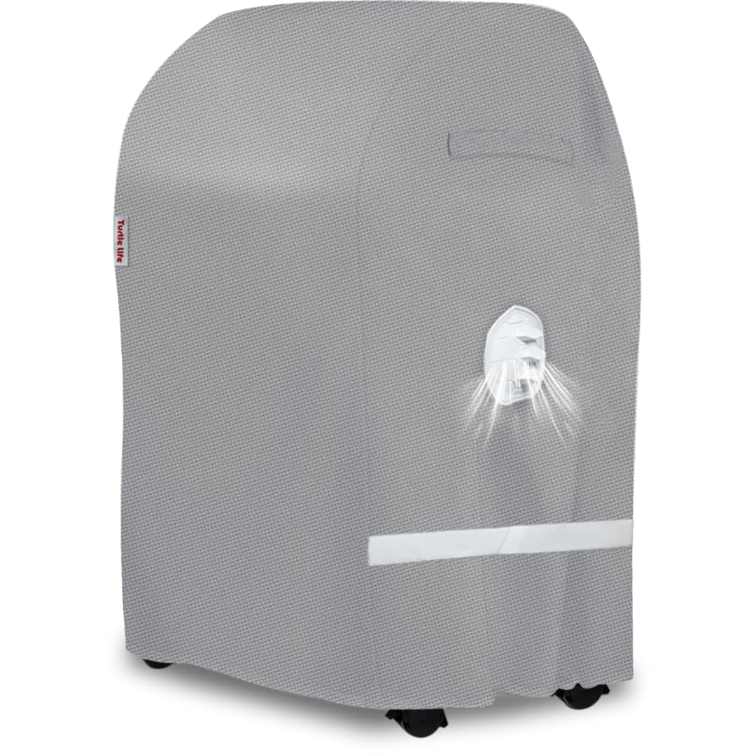 Turtle Life BBQ cover 32in front view with snug fit for two-burner grills