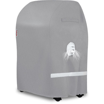 Turtle Life BBQ cover 32in front view with snug fit for two-burner grills
