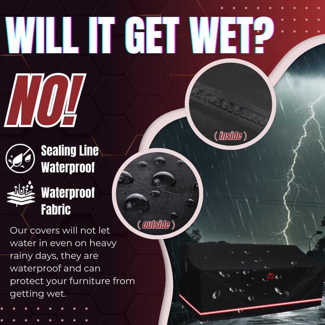 Turtle Life waterproof UV coating protects outdoor furniture.
