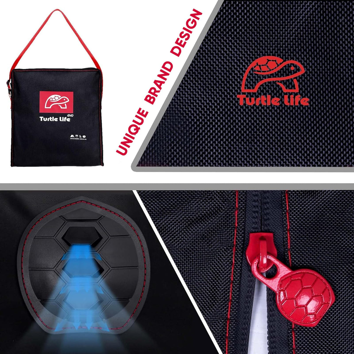 Turtle Life PVC-coated fabric provides water resistance for outdoor grills
