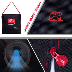 Turtle Life PVC-coated fabric provides water resistance for outdoor grills