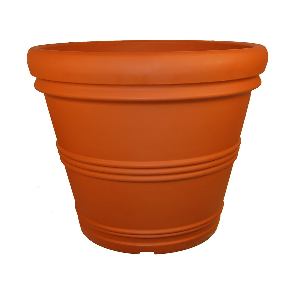 Tusco RR245TC rolled rim garden pot for outdoor planting with durable, weatherproof design.