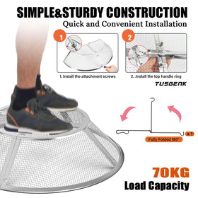 TUSGENK heavy-duty mesh built to withstand outdoor use