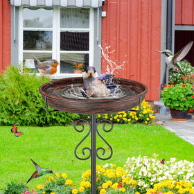 TUSPEU vintage bronze finish adds classic garden decor.