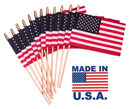 TUTARE 50 4x6 US flag on a stick for durable display