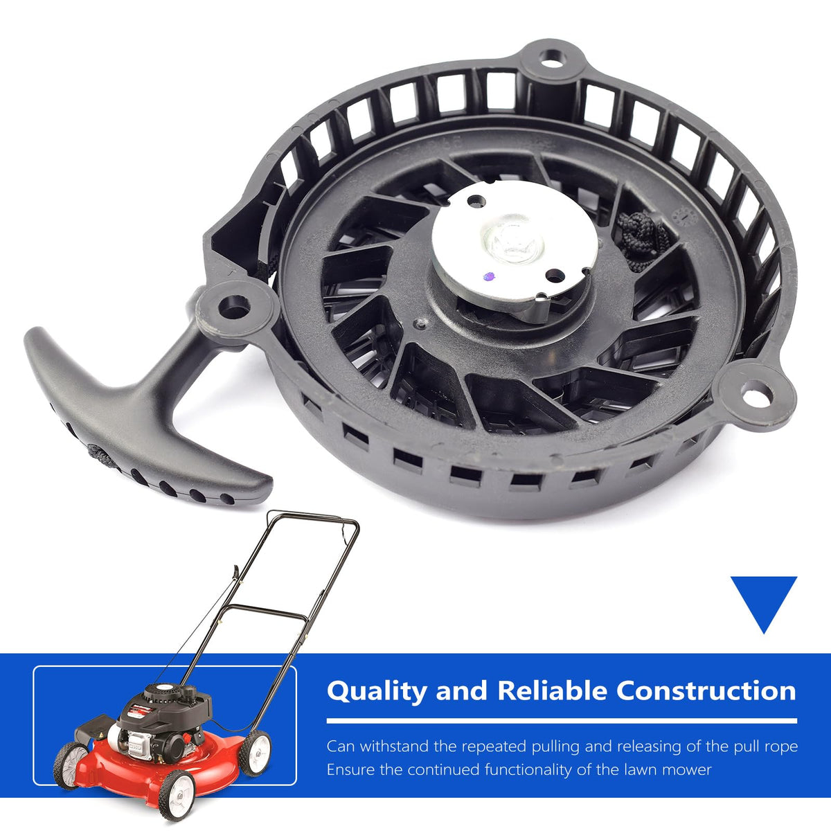 TUTUSIA easy-install recoil starter for quick mower maintenance.