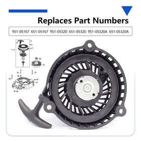 TUTUSIA recoil starter assembly 951-05320 compatibility for broad fit.
