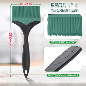 Tuyotue ergonomic handle basting brush provides comfortable grip during grilling.