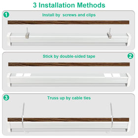 TVTUTPWY easy-install kit with clips and tape